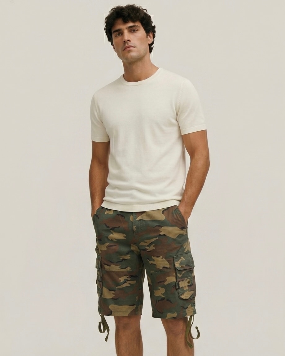 Bivouac Camo Cargo Short, Levoke shorts