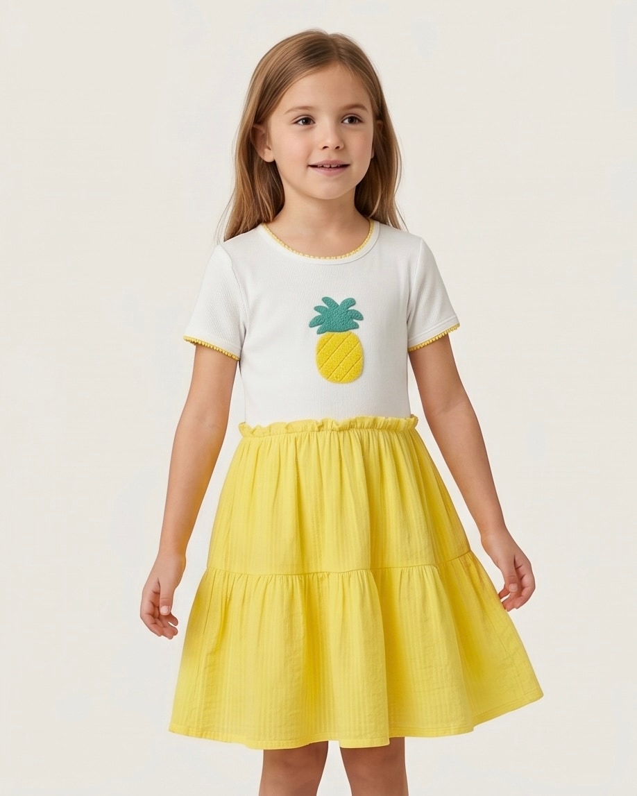 Pineapple Chenille Cotton Dress, Levoke dresses