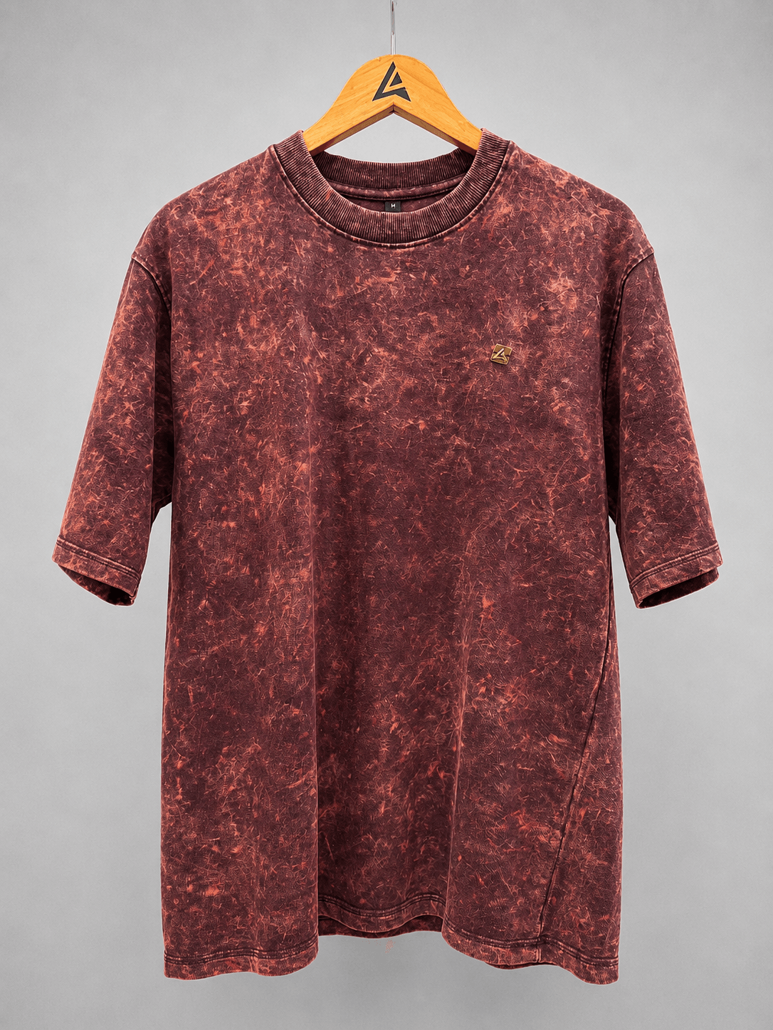 Acidwash Oversized Tee in Acidwash Charcoal, view 4