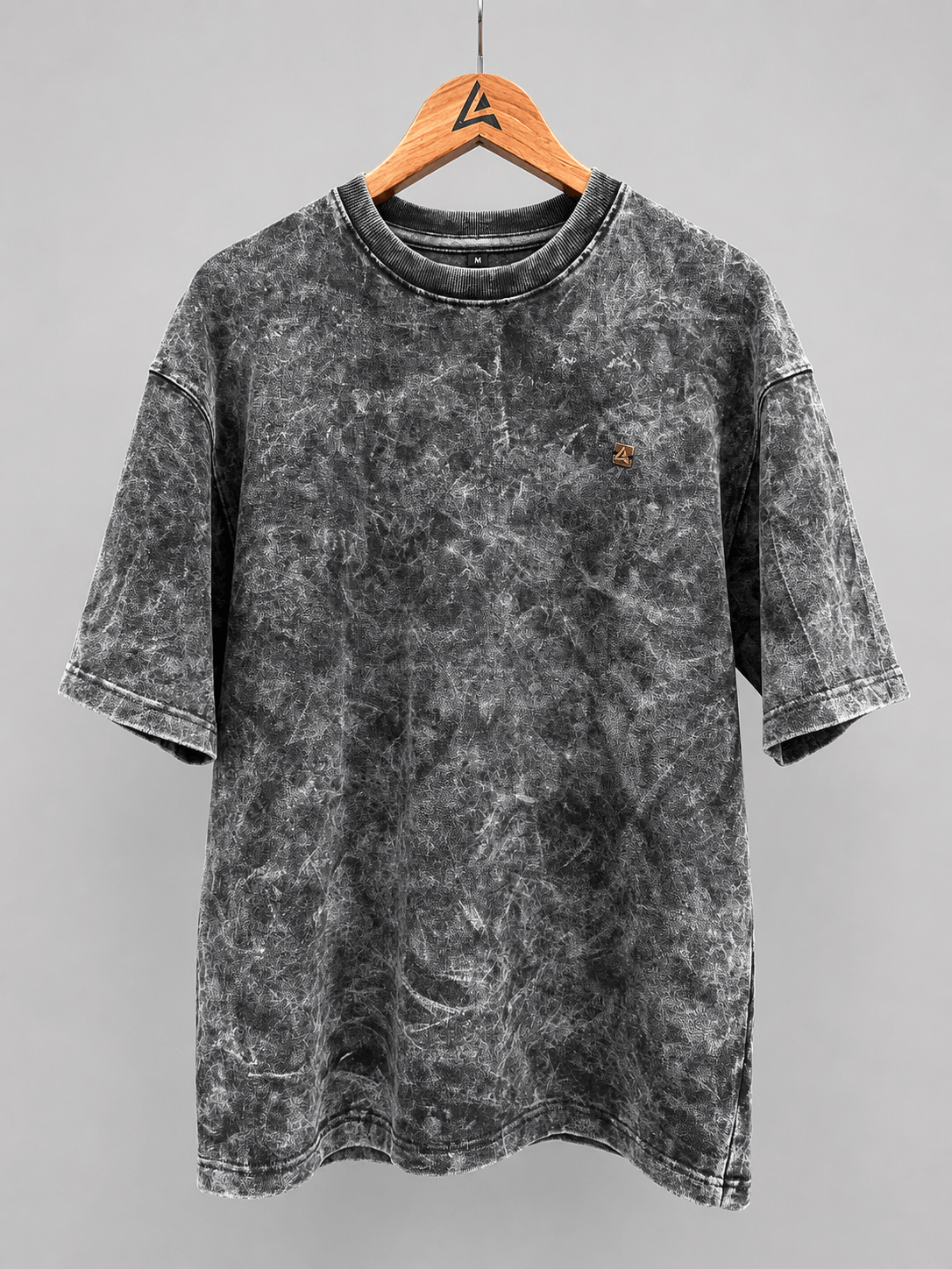 Acidwash Oversized Tee in Acidwash Charcoal, view 1