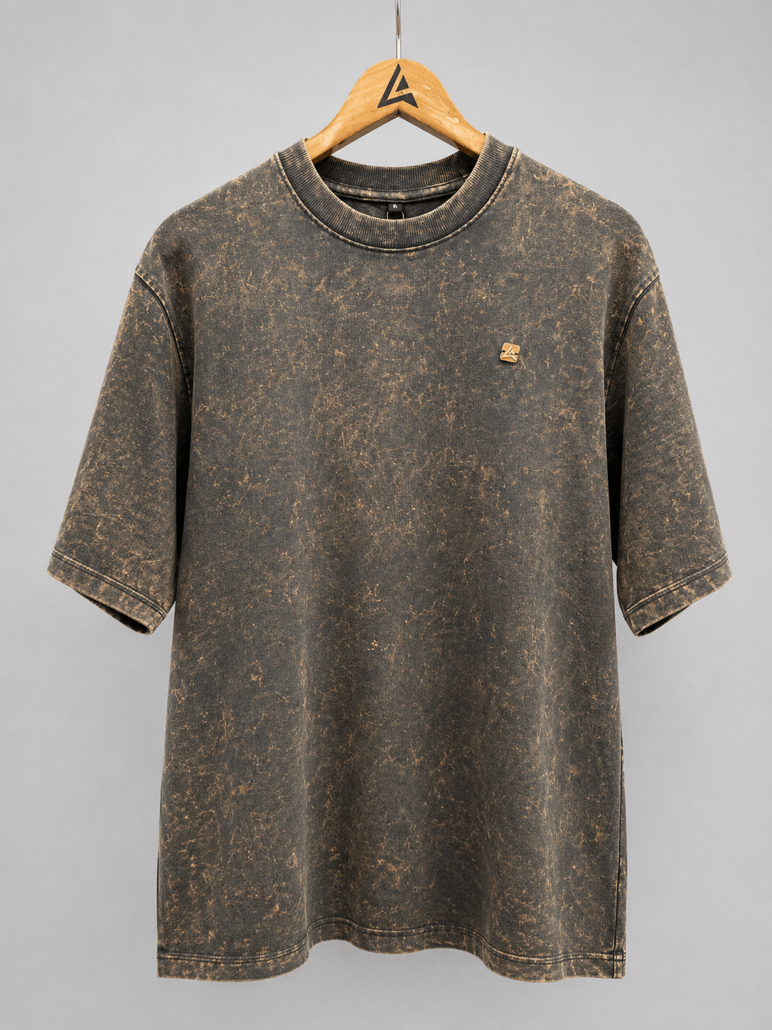 Acidwash Oversized Tee in Acidwash Charcoal, view 5