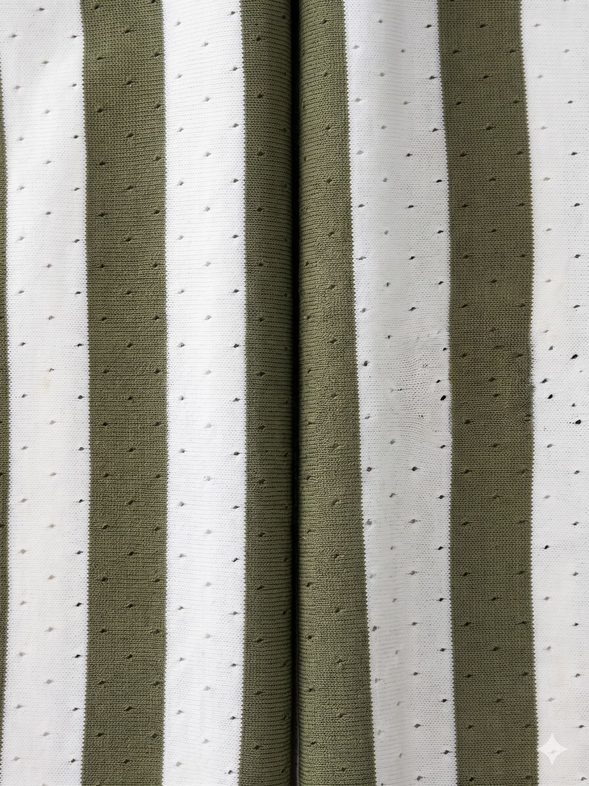 Air Knit Striped Polo in Sage Green, view 3
