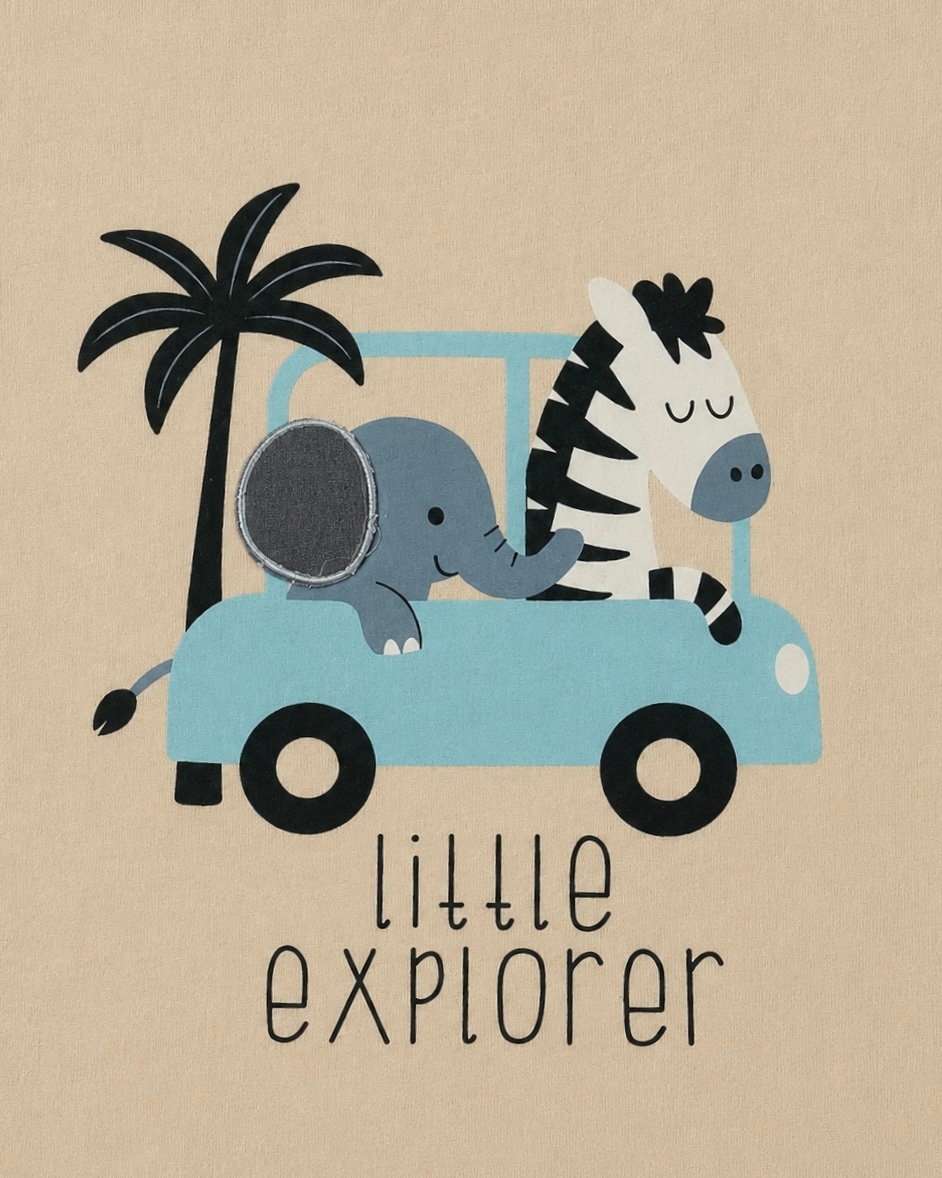 Explorer Applique Co-ord Set in Teal, view 5