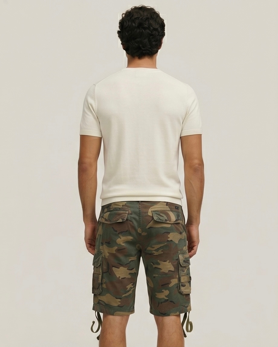 Bivouac Camo Cargo Short in Field Camo, view 2