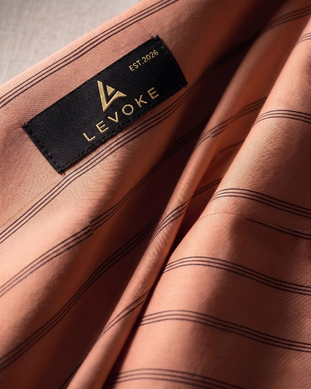 Monaco Stripe Shirt in Coral Stripe, view 3